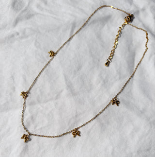 Francesca Bow Charm Necklace