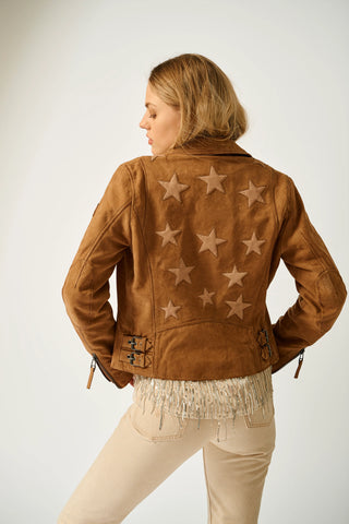 Misty Leather Star Jacket