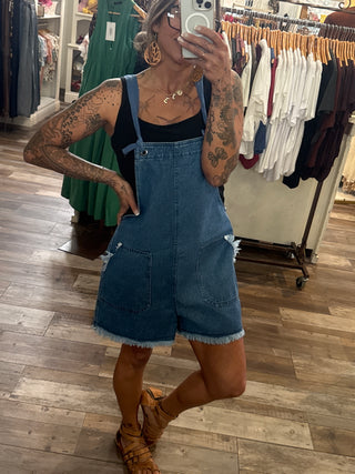 The Easy Day Denim Romper