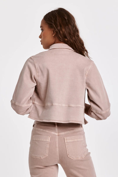 Dear John- Hanh Cropped Jacket- Rose Quartz