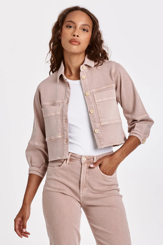 Dear John- Hanh Cropped Jacket- Rose Quartz