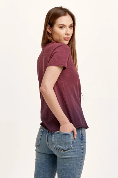 Dear John- Vanya Short Sleeve Slub Tee- Dip Dye