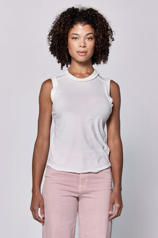 Zo Raw Edge Tank- White