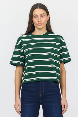 MADDOX TEE PINE STRIPE