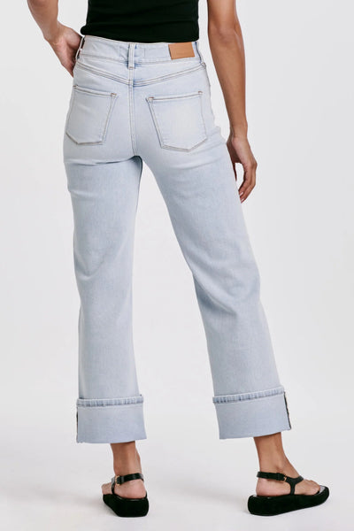 Dear John- Holly Super High Rise Cuffed Straight Jean- Positano