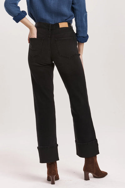 Dear John- HOLLY SUPER HIGH RISE CUFFED STRAIGHT JEANS JET SET