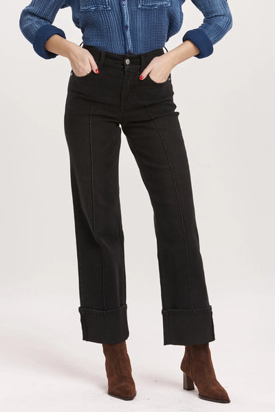 Dear John- HOLLY SUPER HIGH RISE CUFFED STRAIGHT JEANS JET SET