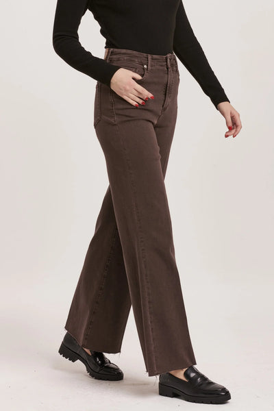 Dear John- Fiona High Rise Wide Leg- Mocha Brown