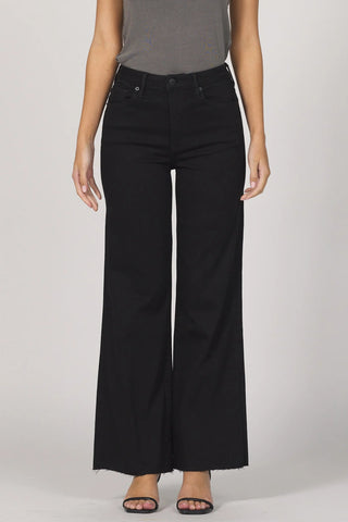 FIONA WIDE LEG JEAN-Black Arrow