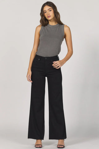 FIONA WIDE LEG JEAN-Black Arrow