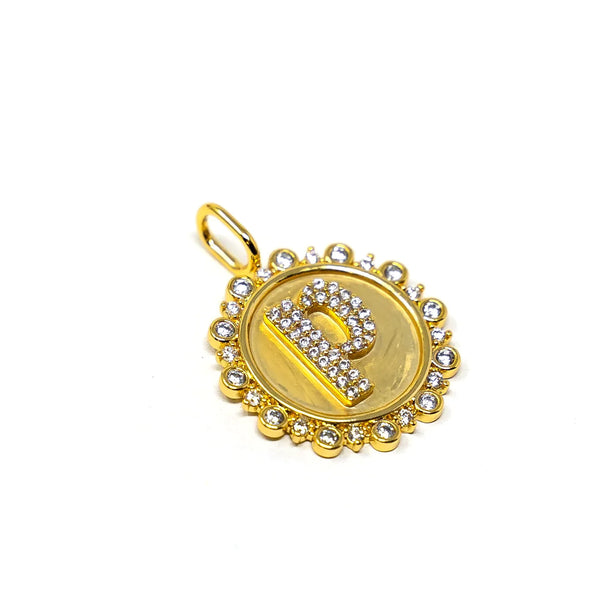 Sis Kiss- Vintage Coin Initial Charm