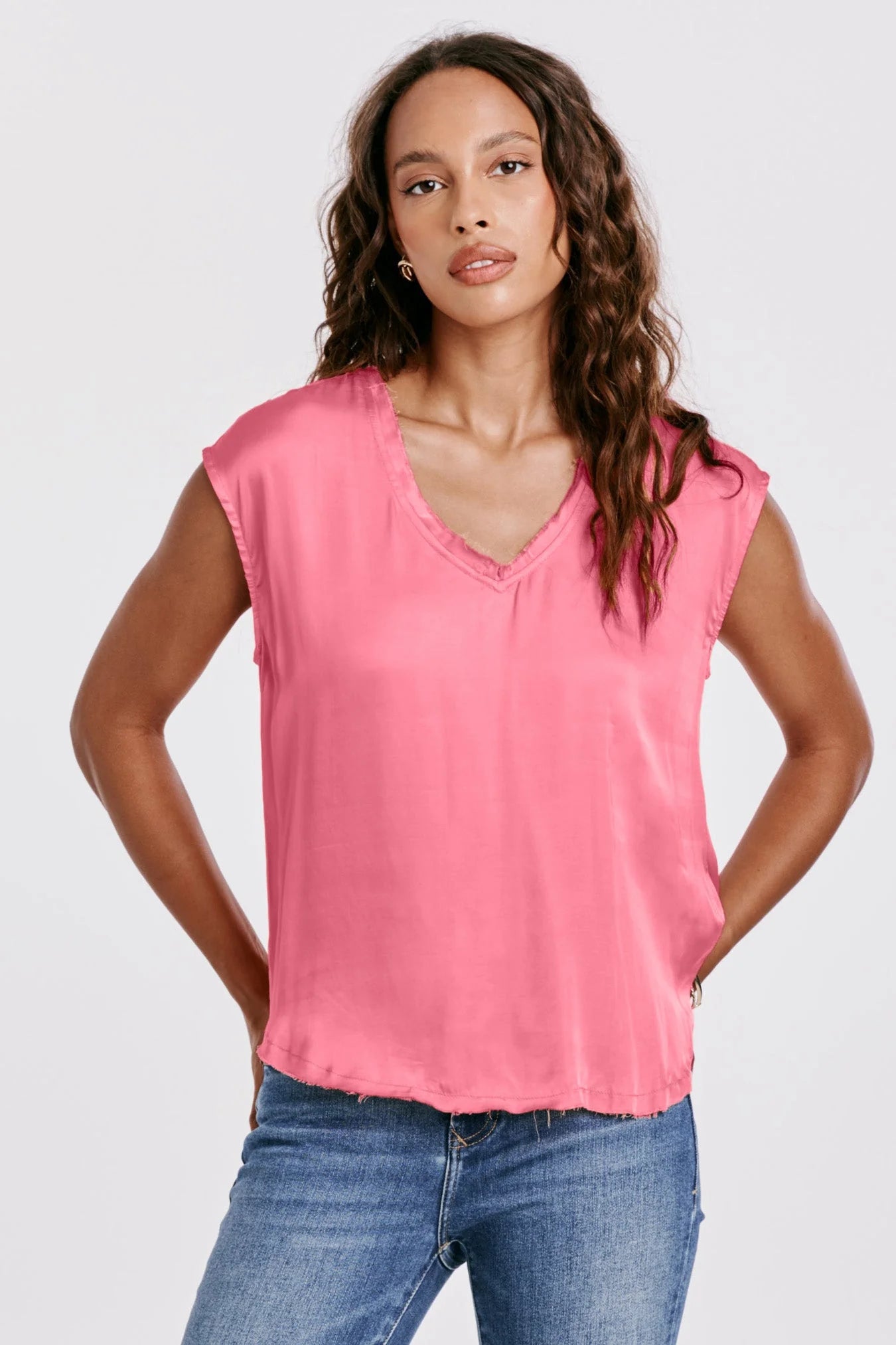 Dear John- Yanis Silky Top- Pink Cyclamen