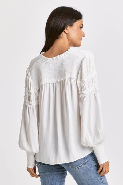 Dear John- Jolene Smocked Blouse