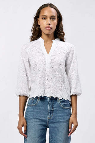 Carmelita Eyelet Top