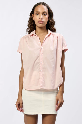 Beck Poplin Shirt Blouse- Sepia Rose