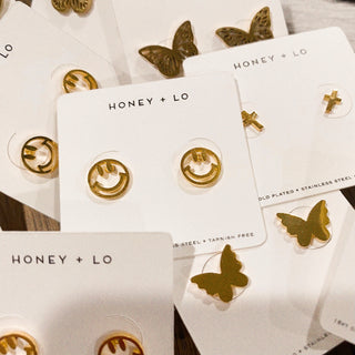 Smiley Face Studs