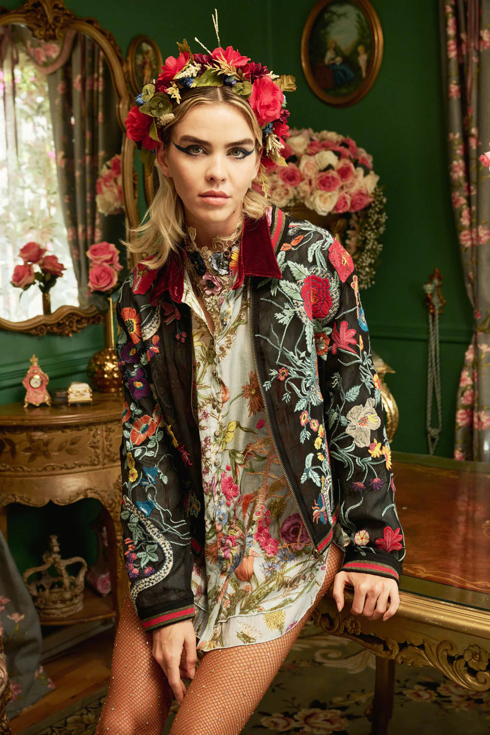 Aratta- Bellezza Embroidered Jacket