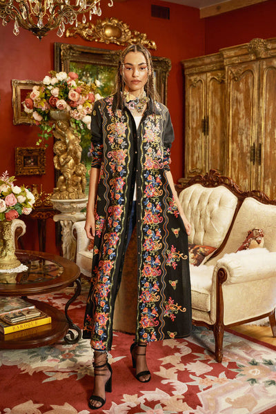 Aratta- Meadows of Flowers Embroidered Duster