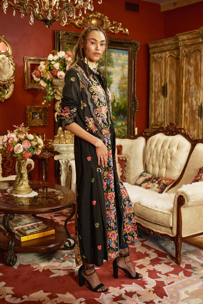 Aratta- Meadows of Flowers Embroidered Duster