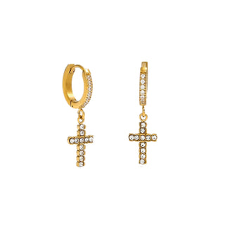 Gloria Crystal Cross Huggies