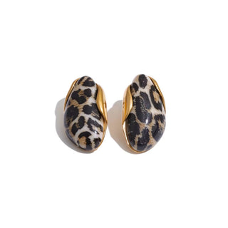Leona Leopard Statement Earrings