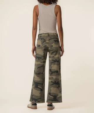 Meg High Rise Wide Leg- Camo