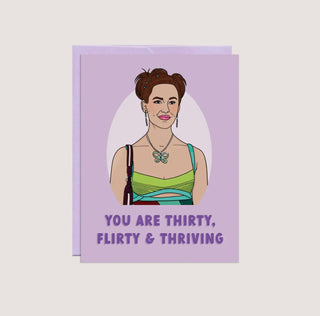 Thirty and Thriving Birthday Greeting Card