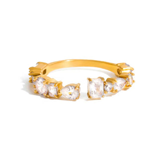 Ophelia Crystal Adjustable Ring