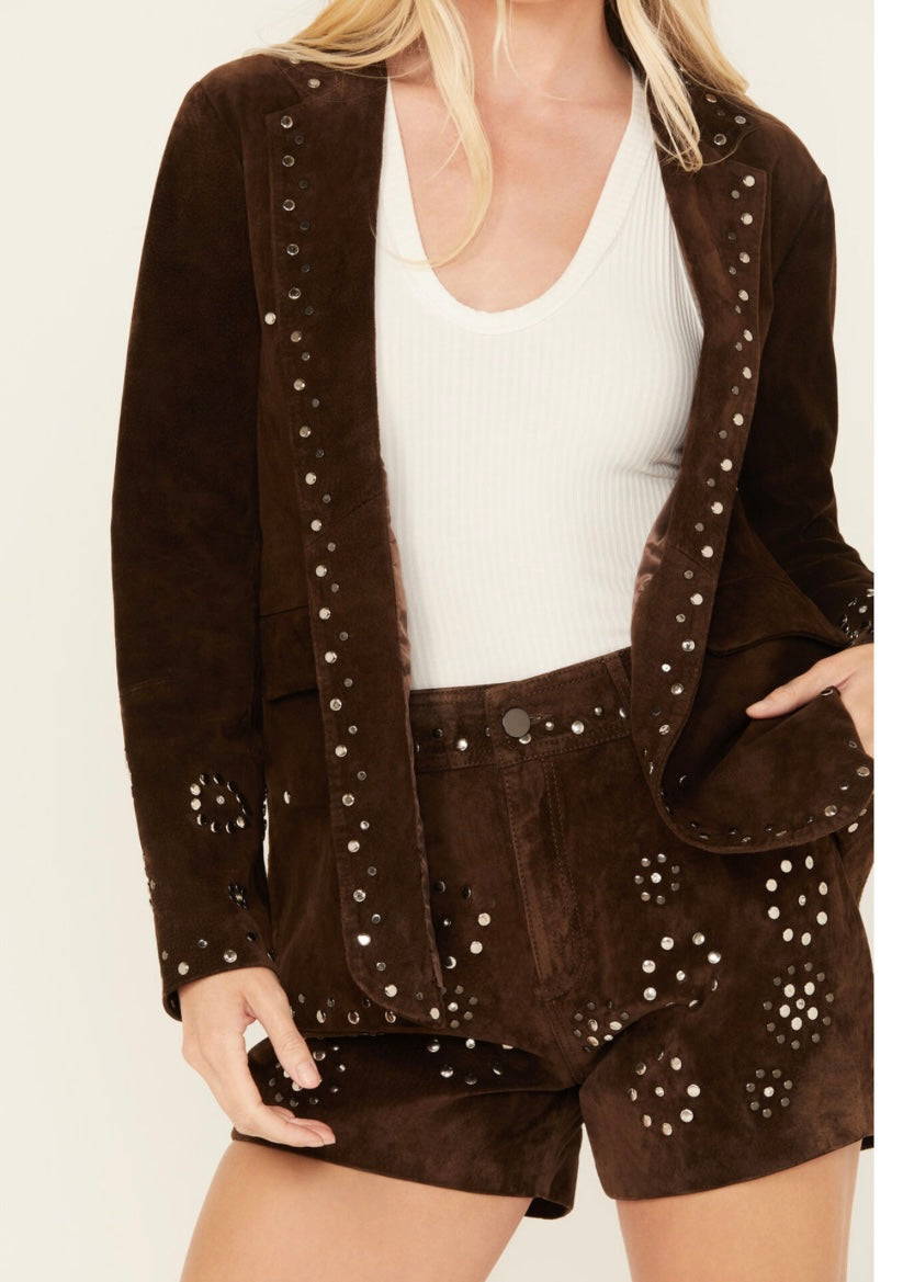 Drftwood- Suede Studded Jacket