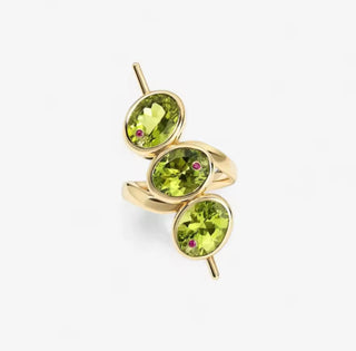 Martini Olive Statement Ring