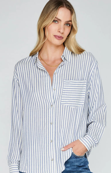 Gentle Fawn- Wilder Top- Indigo Stripe