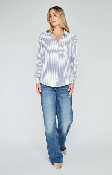 Gentle Fawn- Wilder Top- Indigo Stripe