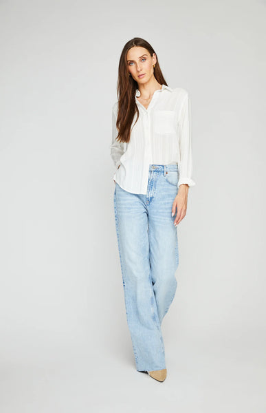 Gentle Fawn- Paige Textured Cotton Shirt