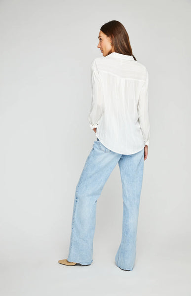 Gentle Fawn- Paige Textured Cotton Shirt