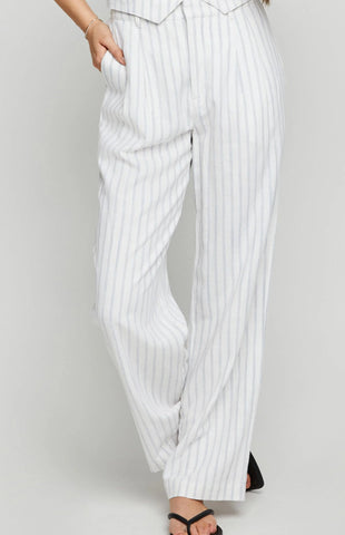 Gentle Fawn- Elliot Pant- White Stripes