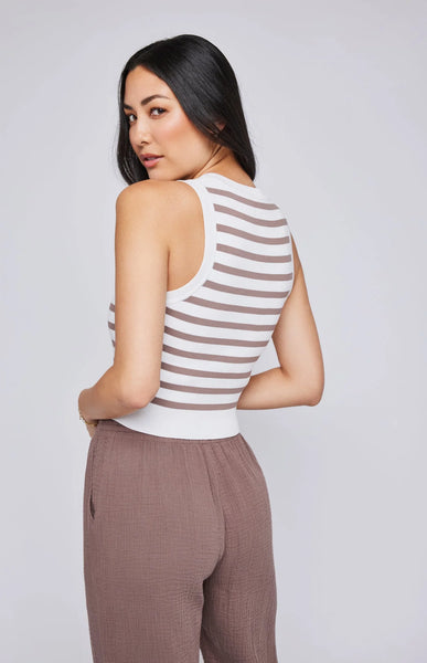 Gentle Fawn- Cora Knit Tank- Driftwood Stripe