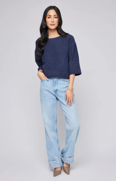 Gentle Fawn- Molly Pullover Sweater- Heather Blue