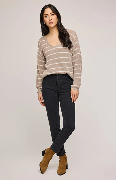 Gentle Fawn- Tucker Pullover Sweater (Heather Cashew)