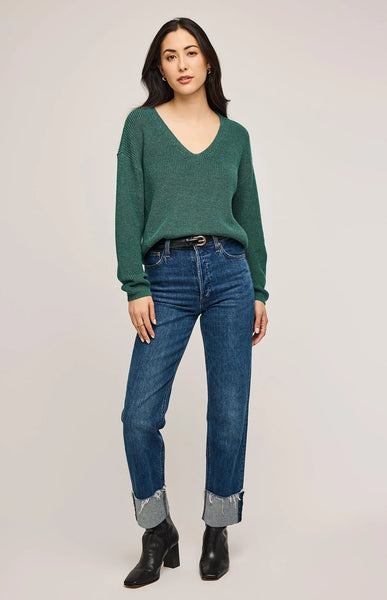 Gentle Fawn- Tucker Pullover Sweater (Heather Green)