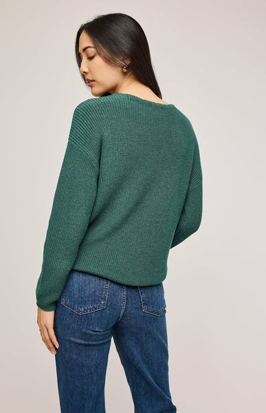 Gentle Fawn- Tucker Pullover Sweater (Heather Green)