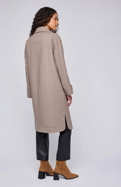 Gentle Fawn- Jude Herringbone Coat- Coffee