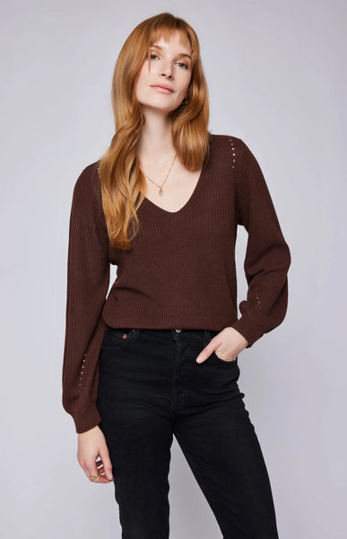 Gentle Fawn- Hailey Pullover Sweater- Espresso