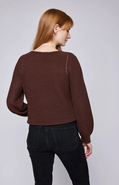 Gentle Fawn- Hailey Pullover Sweater- Espresso