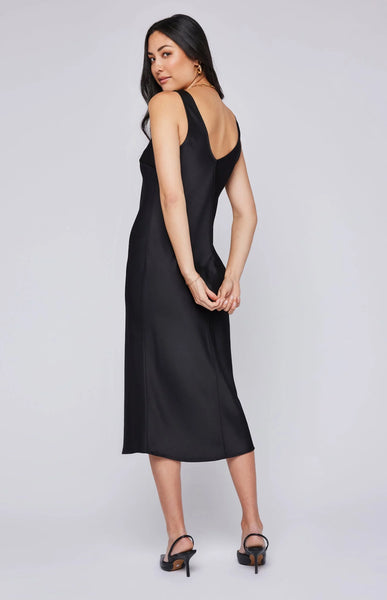 Odette Satin Midi Dress