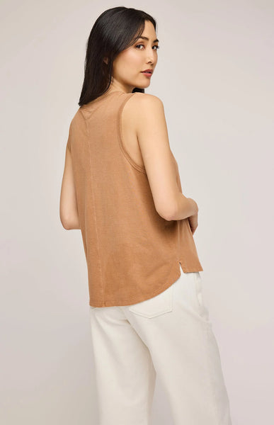 Gisele Cotton Tank- Cork