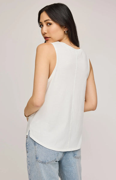 Gisele Cotton Tank- White