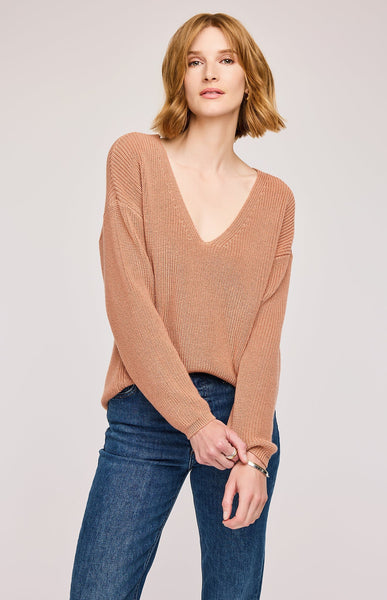 Tucker Pullover Sweater- Cork