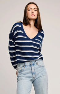 Tucker Pullover Sweater- Nautical Stripe