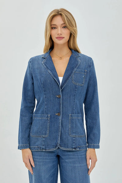 Hidden- Rebel Denim Blazer