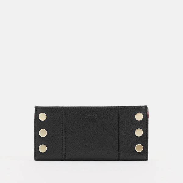 Hammitt- 110 North Wallet- Black/Brushed Gold